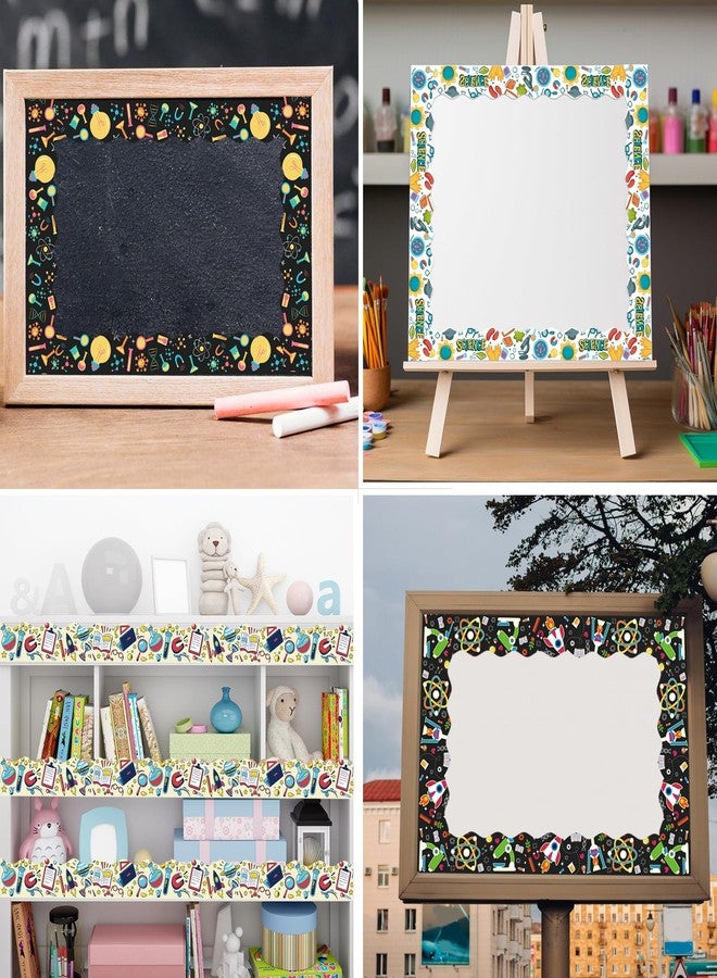 VABAMNA 120Ft Bulletin Board Decorations Science Bulletin Board Borders, Back to School Science Lab Border Trim for First Day of School Classroom Home Office Science Themed Party Door Wall Decor - Image 4